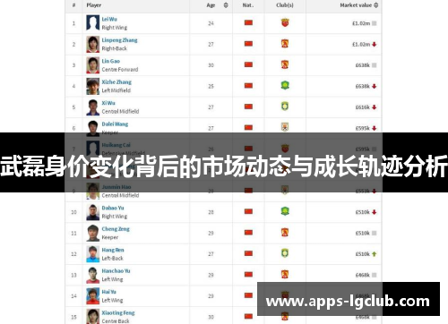 武磊身价变化背后的市场动态与成长轨迹分析